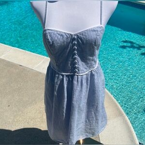 Blue and White Stripped Sundress | Size S | Abercrombie & Fitch